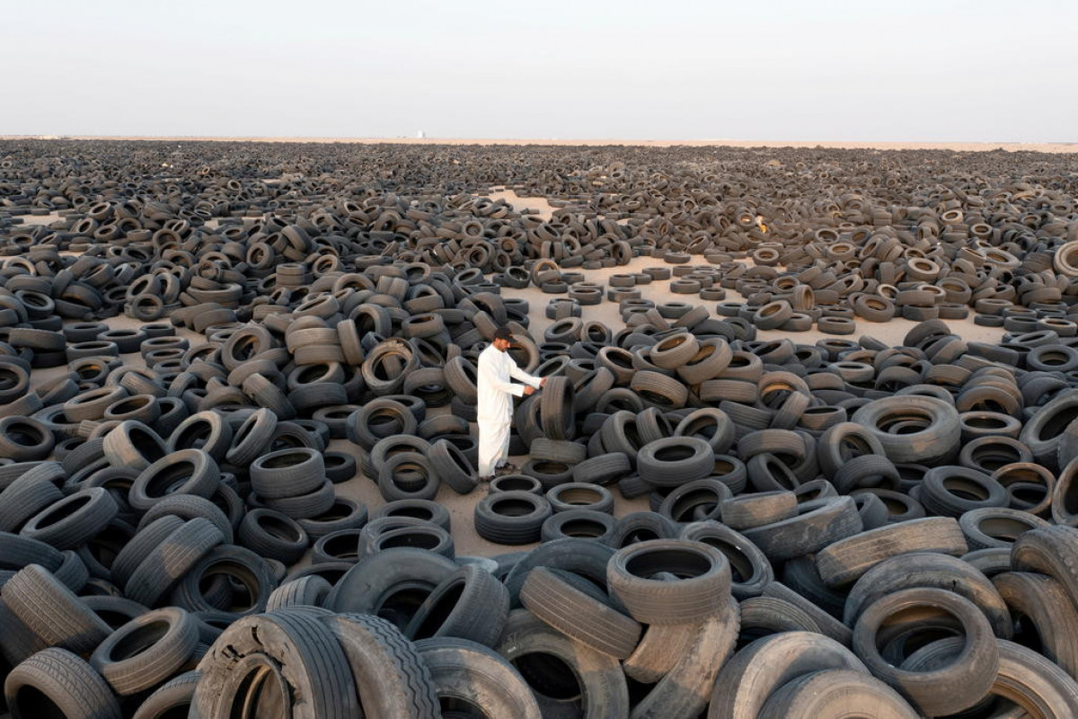Kuwait starts to recycle massive tyre graveyard
