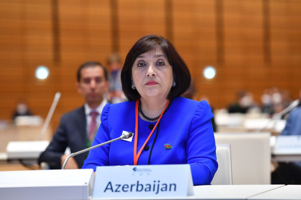Chair of the Milli Majlis Sahiba Gafarova