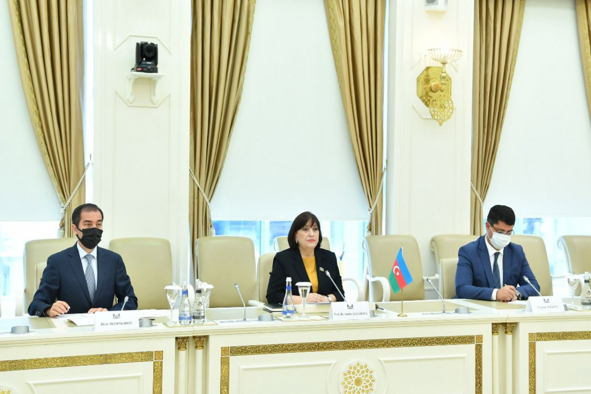 Milli Majlis Chair Sahiba Gafarova met with delegation of Kazakhstan Parliament