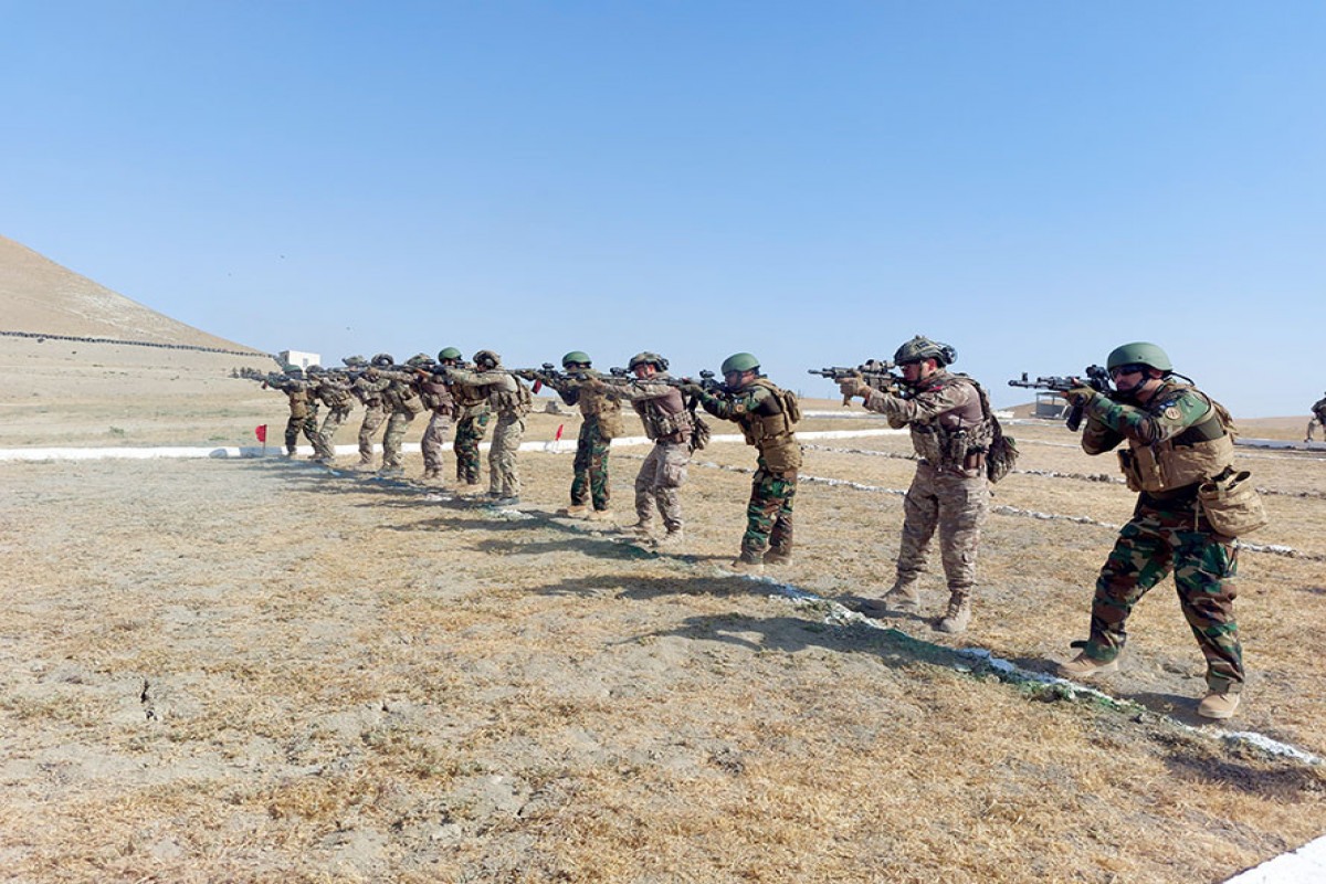Special forces carried out shooting using various weapons during the "Three Brothers - 2021" international exercises
