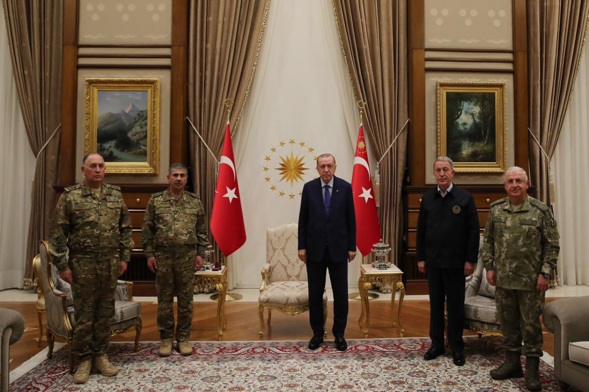 Turkish President received Azerbaijani Defense Minister and Chief of General Staff