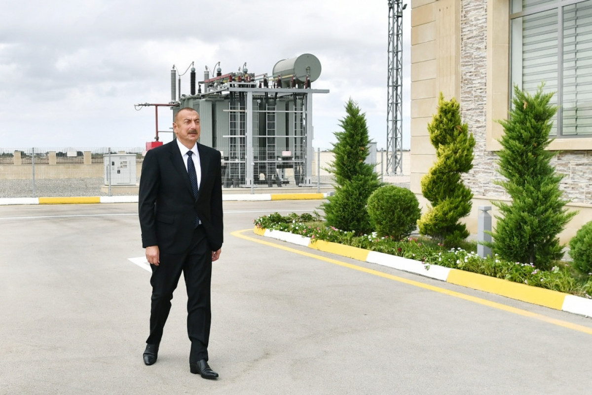 President Ilham Aliyev attended inauguration of “Buzovna-1” substation in Khazar district