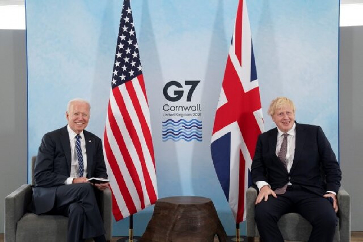 UK Prime Minister Boris Johnson, US President Joe Biden
