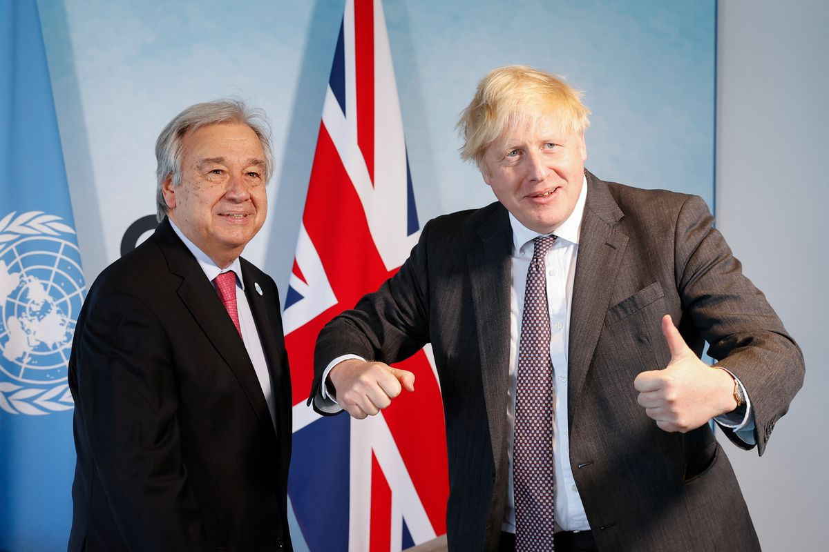 U.N. chief, UK PM increase pressure on leaders for climate change funds