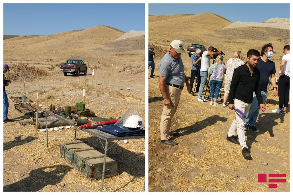 Mine clearance operations in Fuzuli