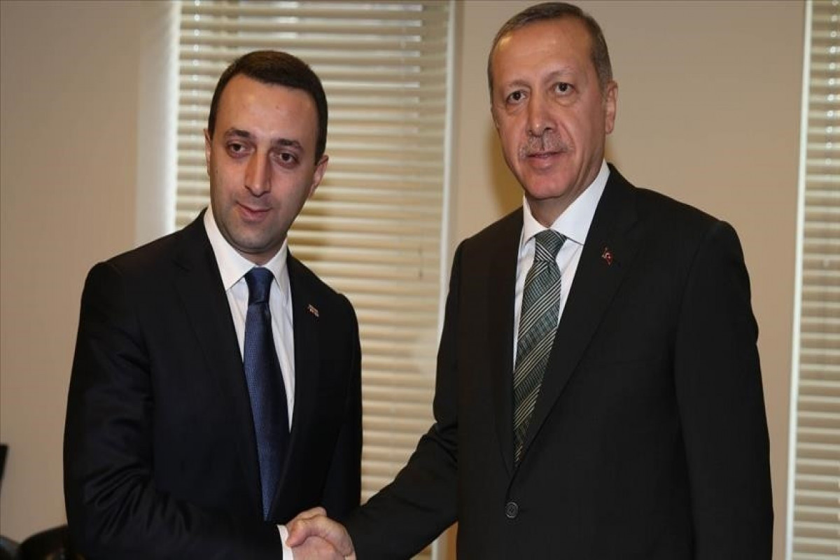 Prime Minister of Georgia Irakli Garibashvili, Turkish President Recep Tayyip Erdogan