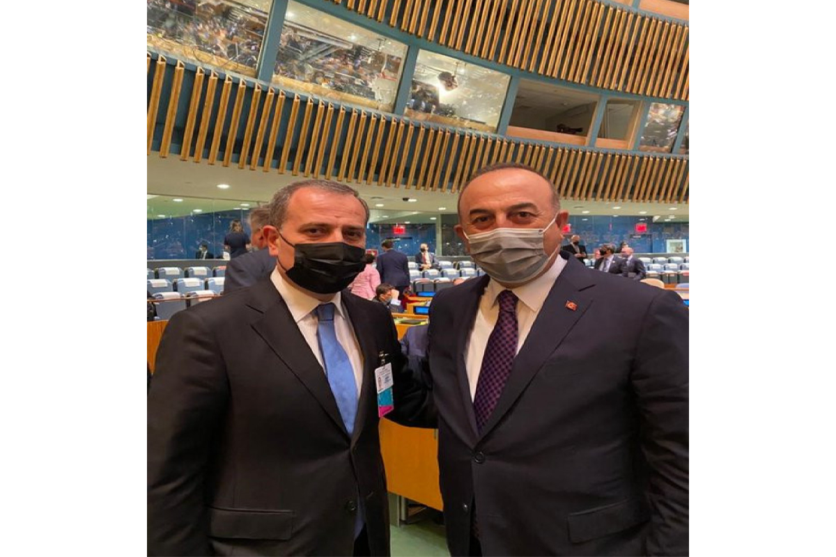 Jeyhun Bayramov and Mevlut Cavusoglu
