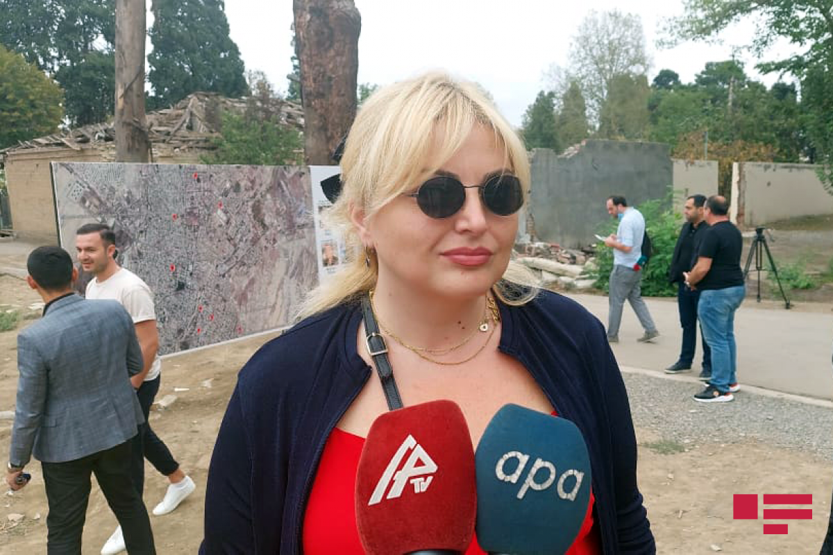 Georgian journalists and bloggers terrified from destructions in Ganja as a result of Armenian fire