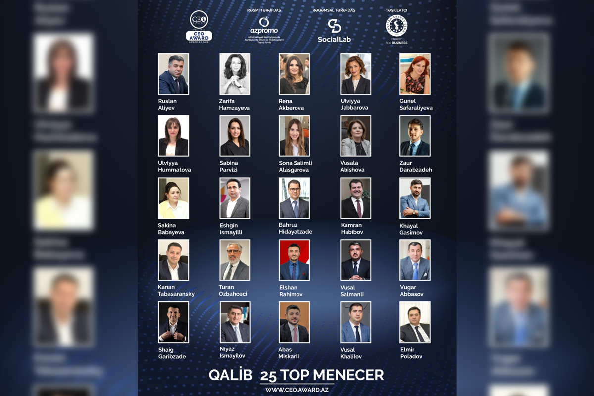 25 most recognizable top-managers of Azerbaijan announced