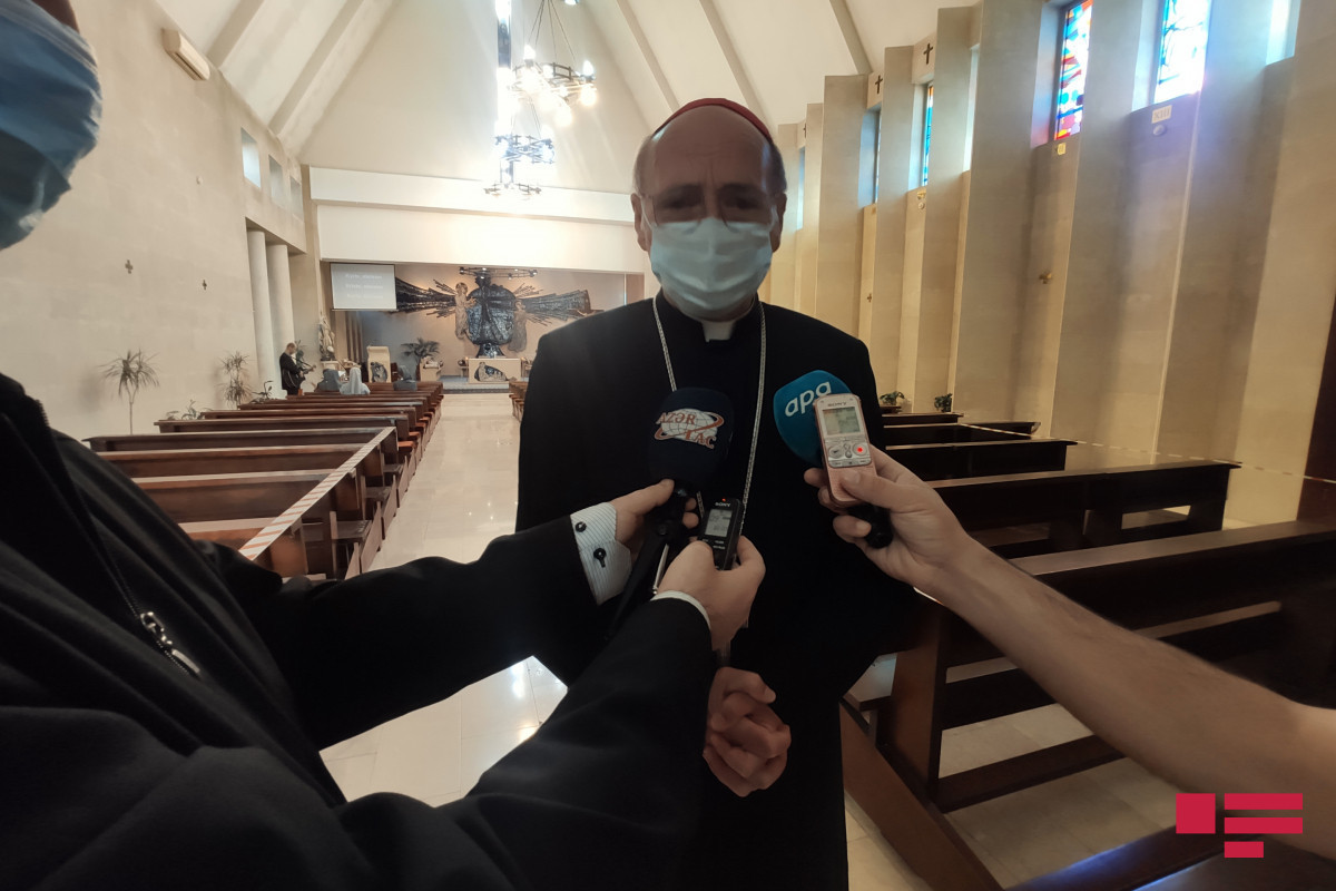 Ordinary of Roman-Catholic Church in Azerbaijan, bishop Vladimir Fekete