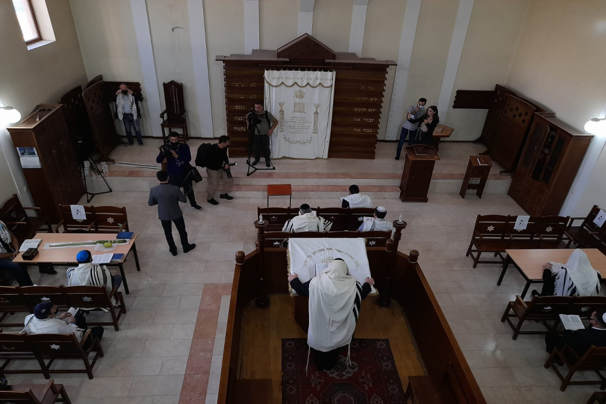 Commemoration ceremony of martyrs held at European Jewish Synagogue in Baku