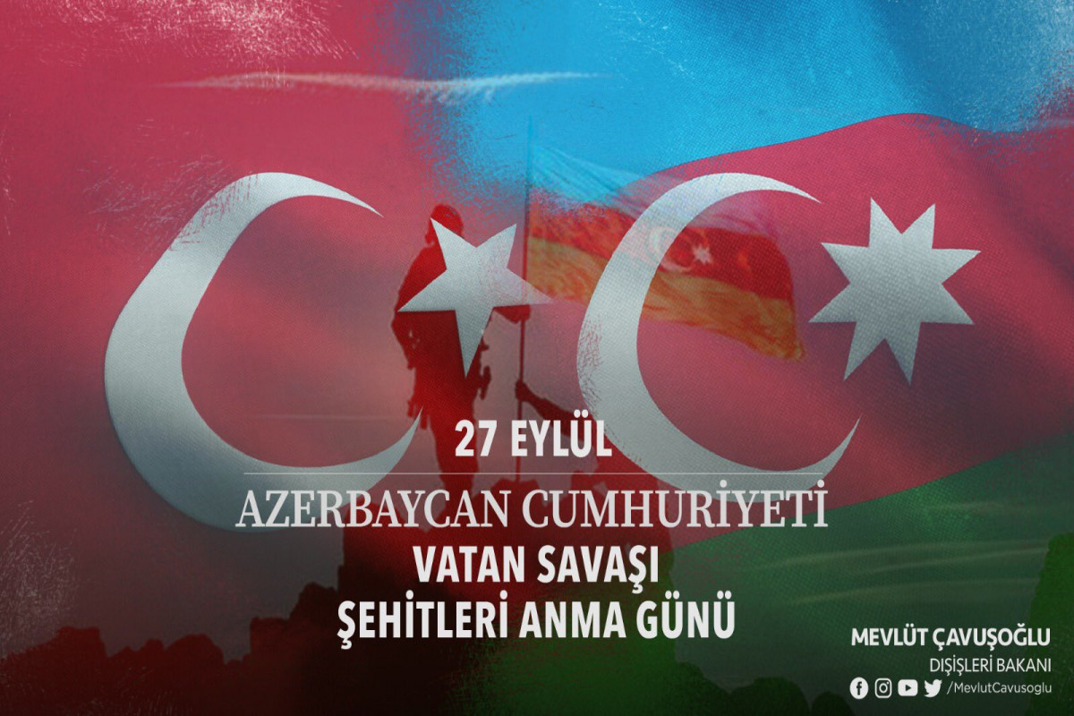 Turkish FM shares a post on anniversary of Patriotic War