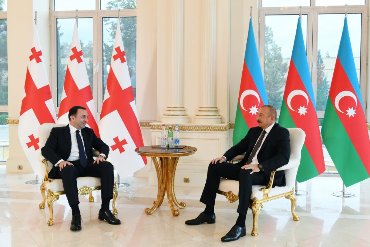 Irakli Garibashvili and Ilham Aliyev