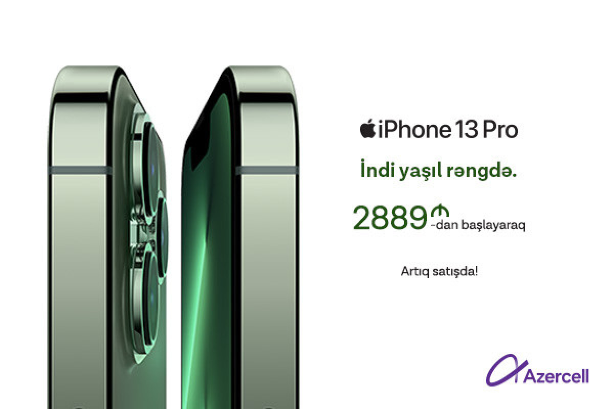 Azercell offers new iPhone 13 models in green with 50GB free internet package