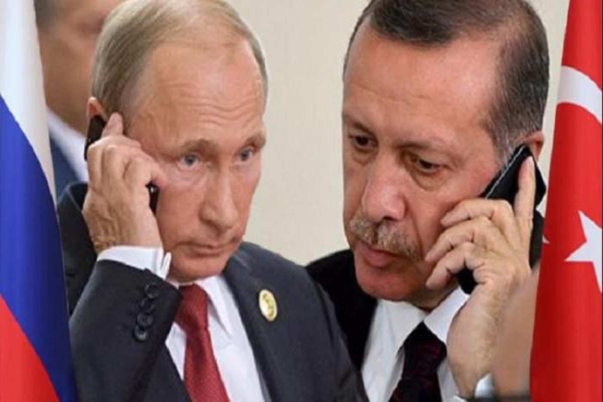 Vladimir Putin, President of Russia and Recep Tayyip Erdogan, President of Turkey