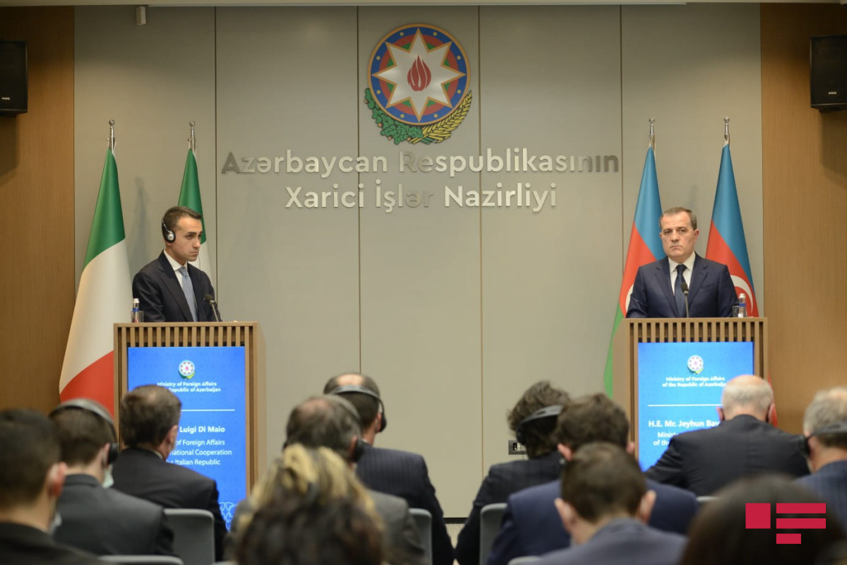 Luigi Di Maio and Jeyhun Bayramov