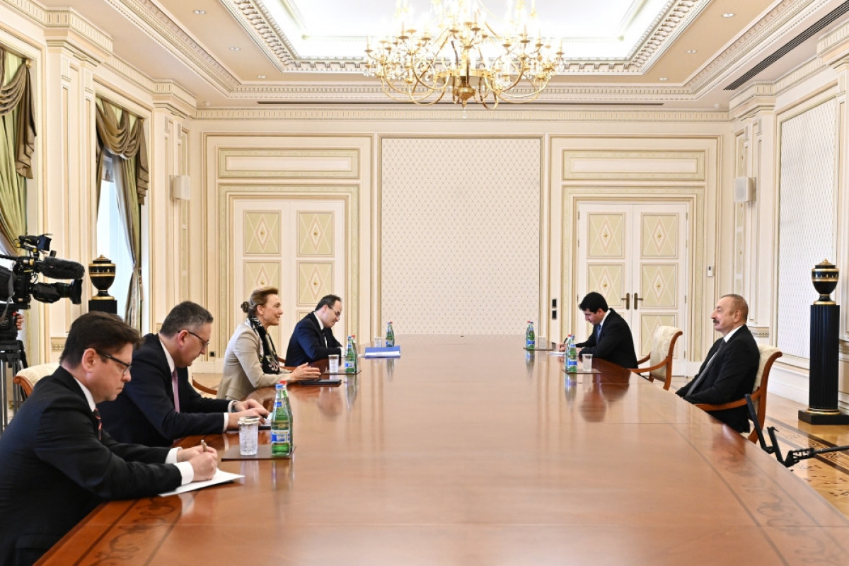 President Ilham Aliyev receives a delegation led by CoE Secretary General