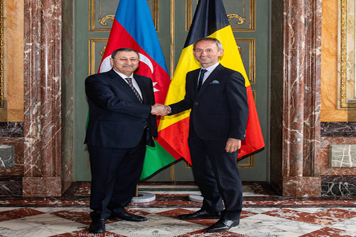 Khalaf Khalafov Deputy Foreign Minister and  Jeroen Koreman Director General for Bilateral Affairs
