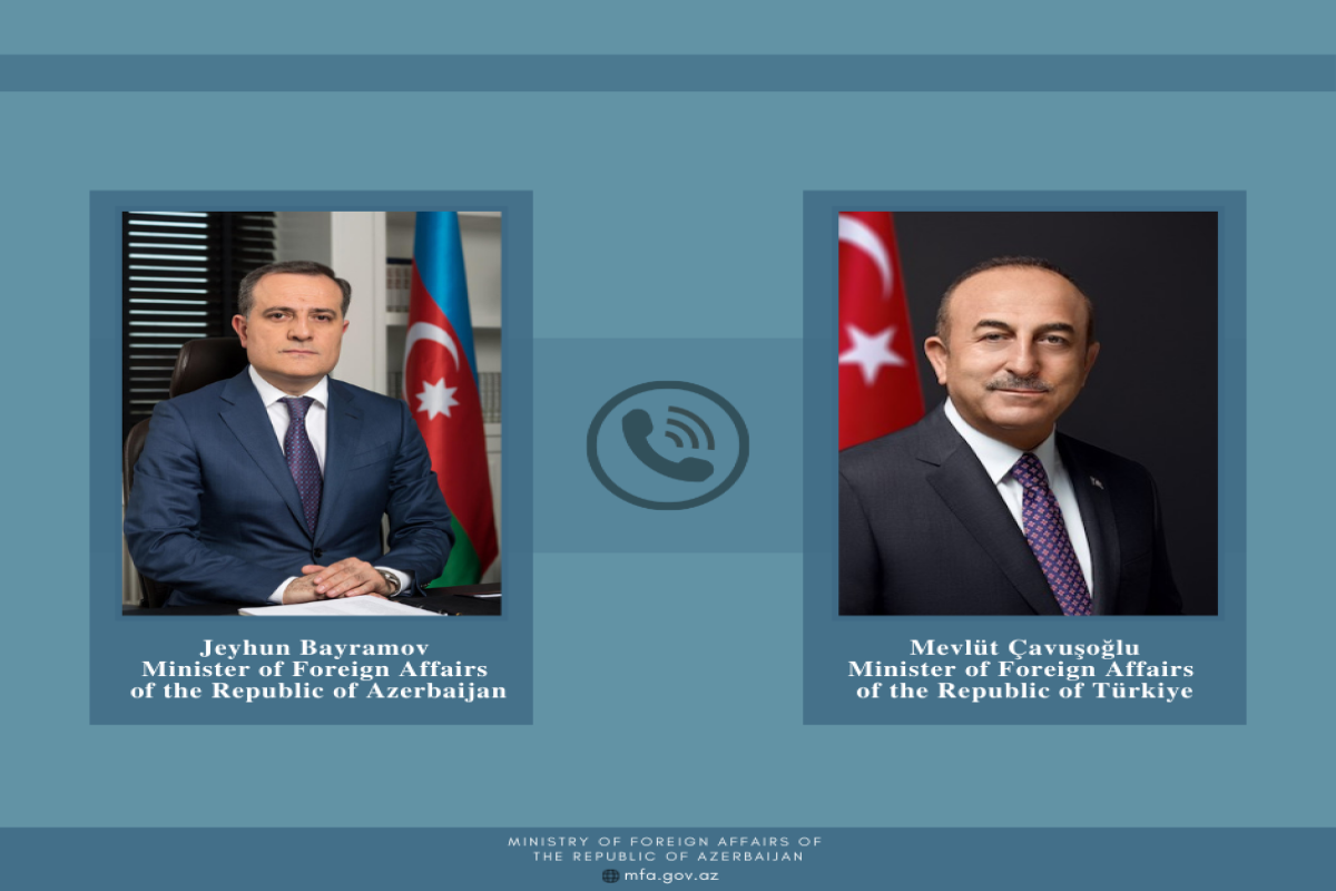 Jeyhun Bayramov and Mevlut Cavusoglu