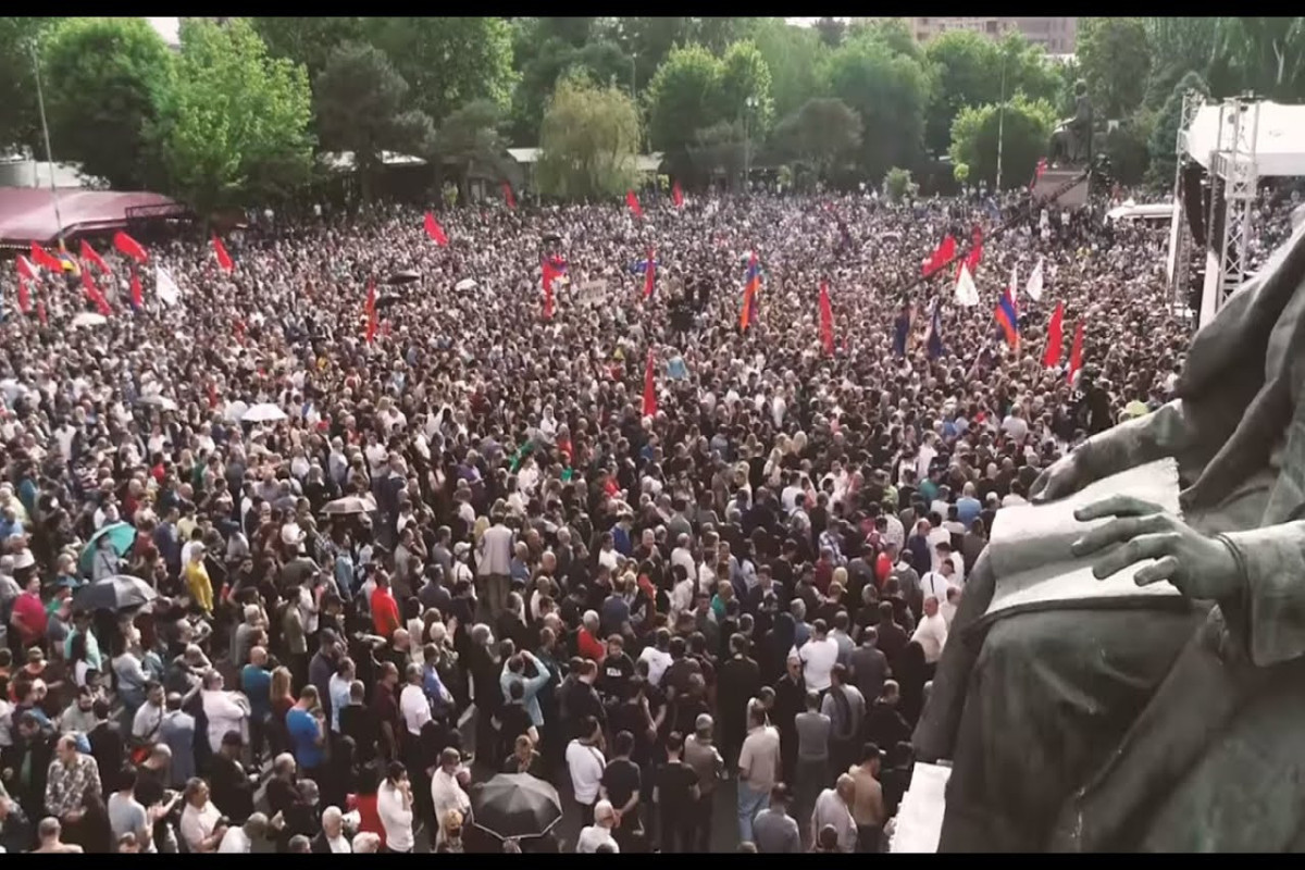 Armenian opposition held a protest action