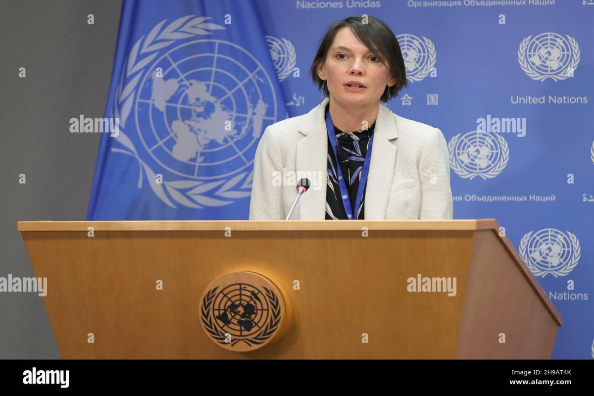Paulina Kubiak Greer  the spokesperson for the president of the United Nations General Assembly