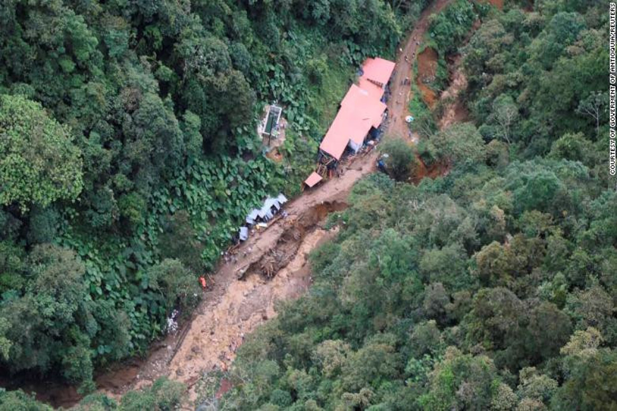 At least 11 killed in Colombia landslide