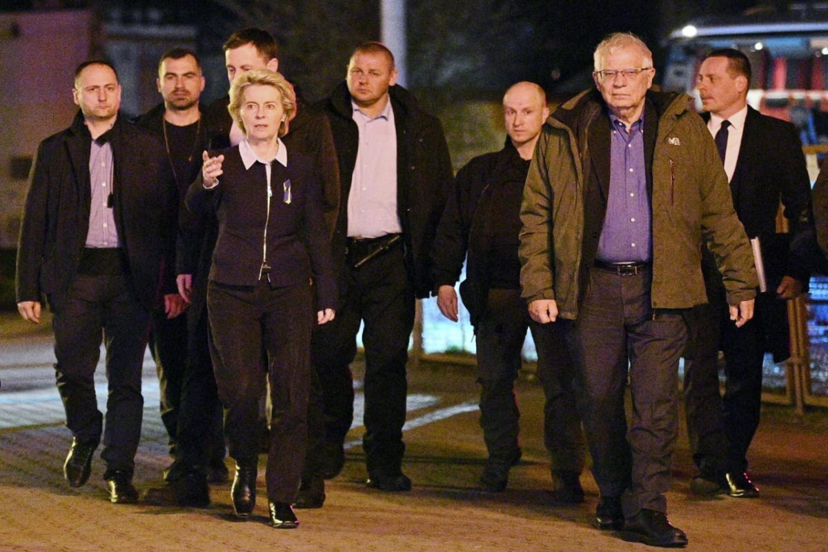 Ursula von der Leyen and Josep Borrell departs for Kyiv