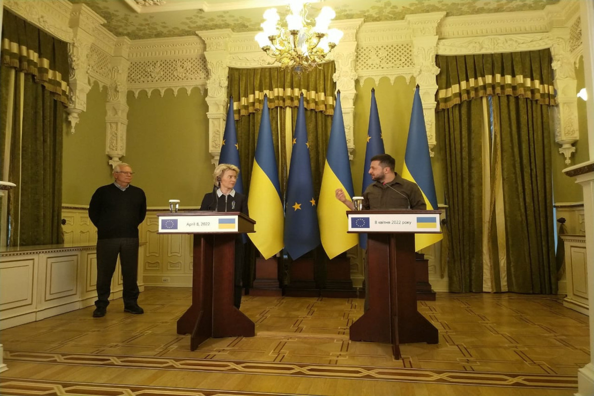 Ukrainian President Zelensky is meeting with European leaders now in Kyiv