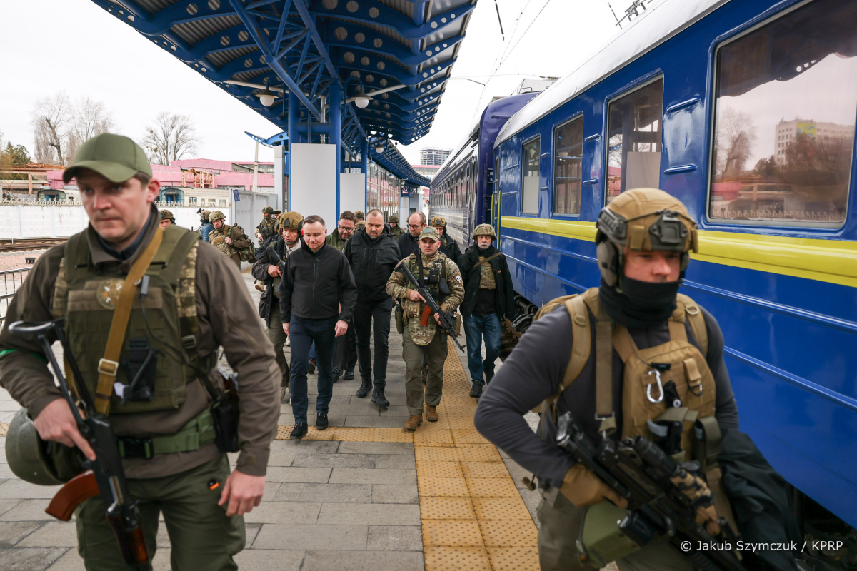 Presidents of Lithuania, Latvia and Poland arrive in Kyiv-UPDATED -PHOTO 