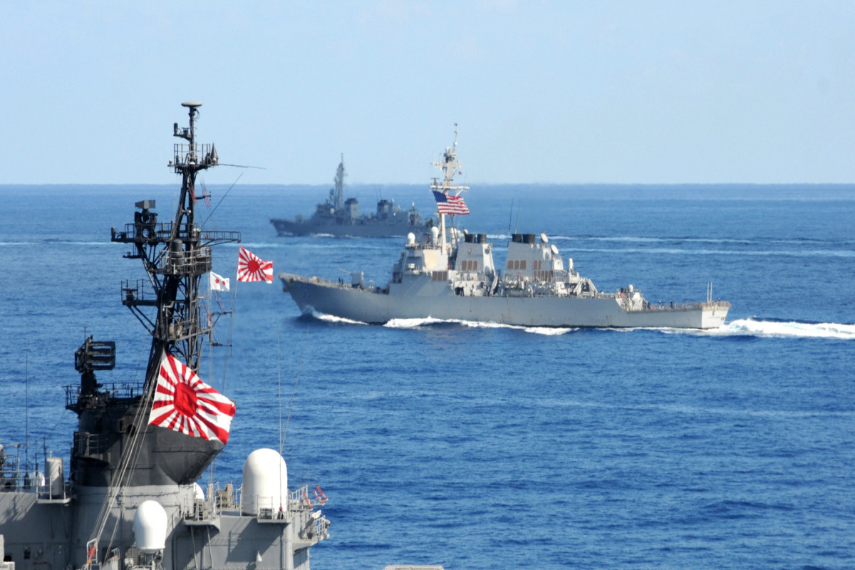 Japan and the United States held naval exercises