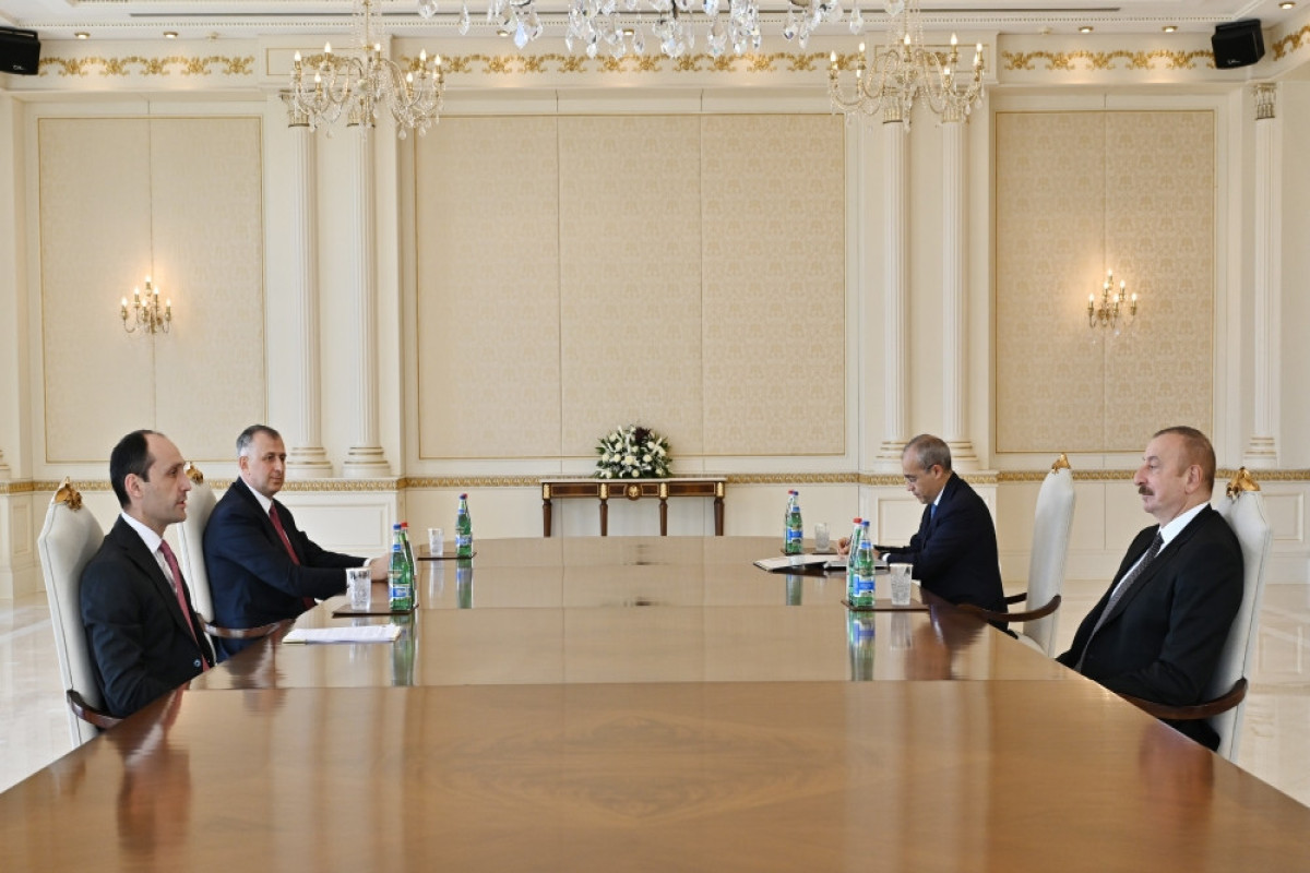Ilham Aliyev receives Georgia
