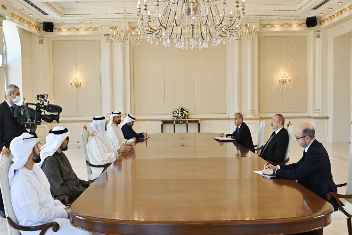 Azerbaijani President received UAE Minister of Industry and Advanced Technologies