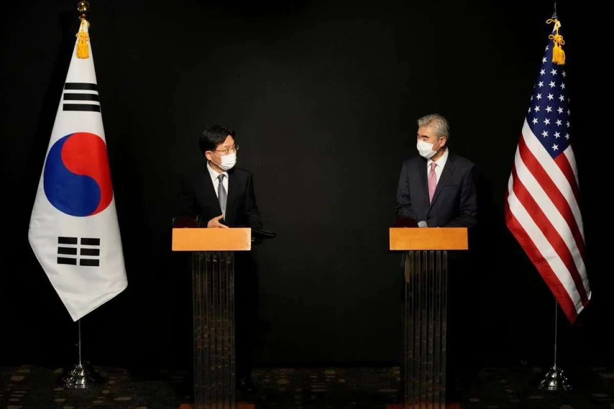 Sung Kim, U.S. Special Representative for North Korea and  Sung Kim and Noh Kyu-duk, South Korea's Special Representative for Korean Peninsula Peace and Security Affairs