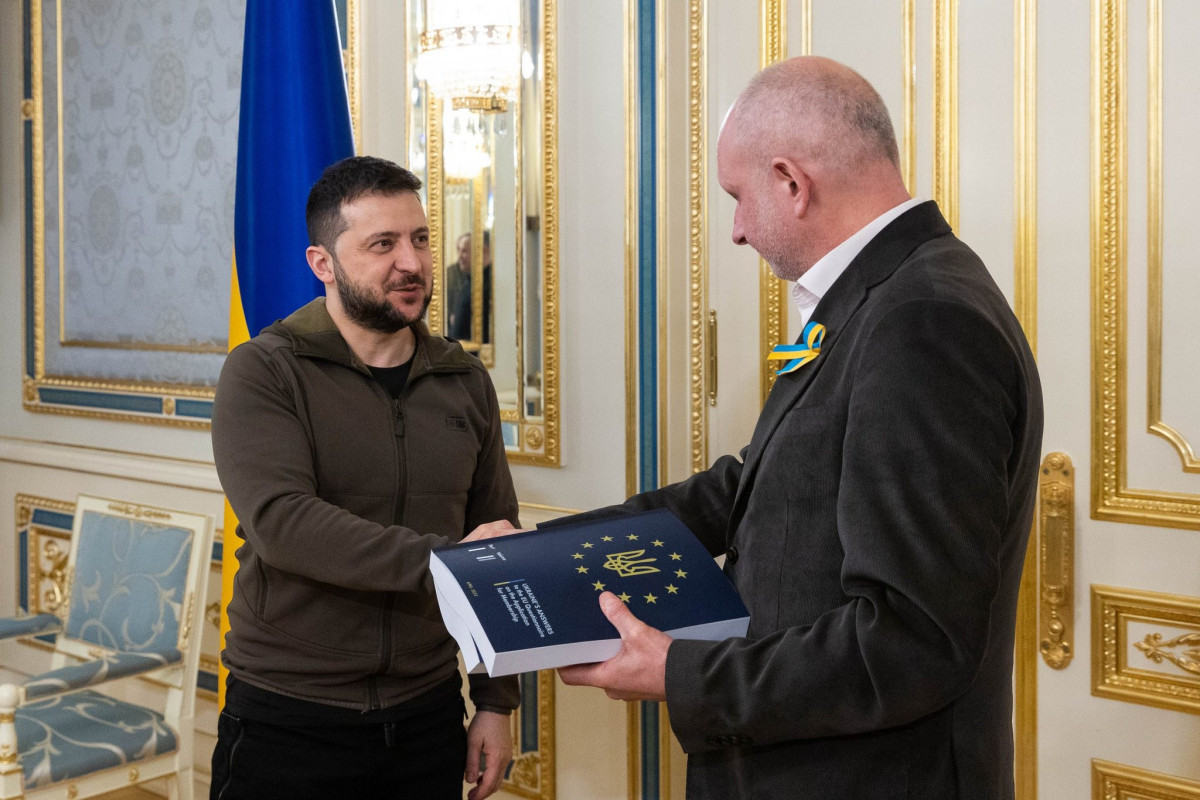  Volodymyr Zelensky and Matti Maasikas