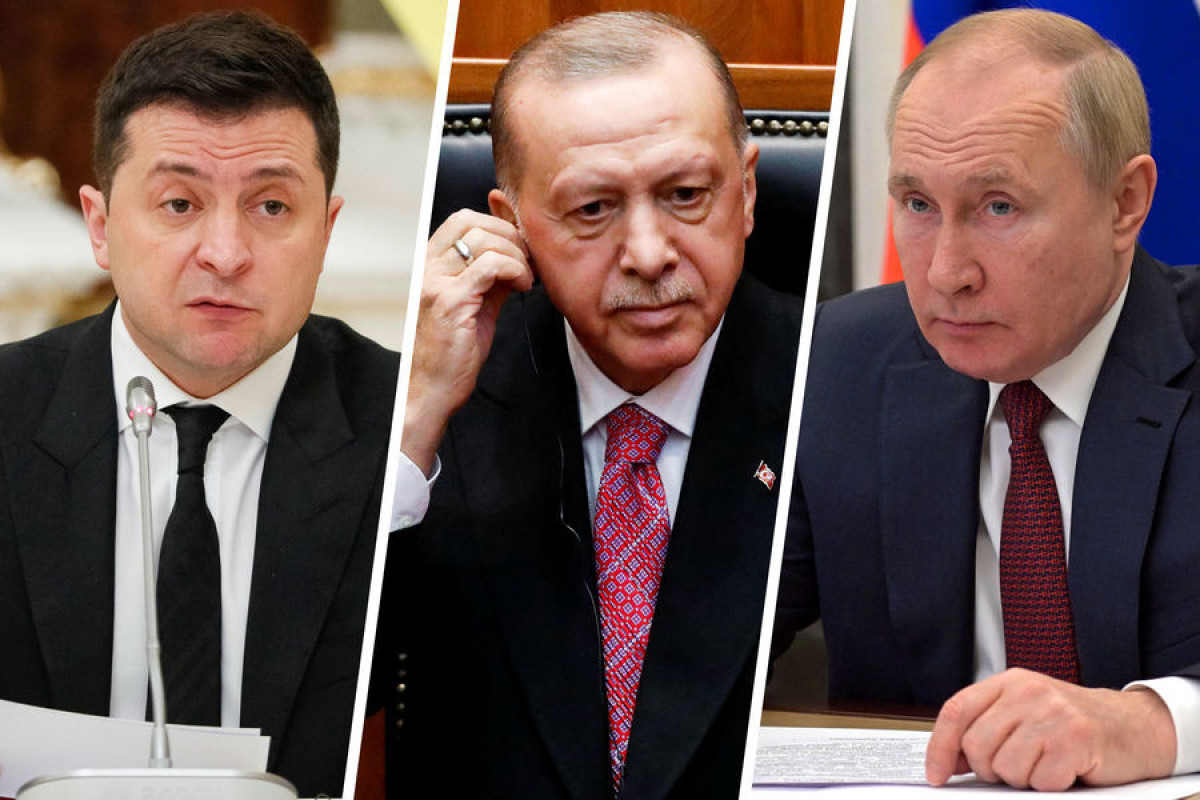 Zelenskyy, Erdofan, Putin