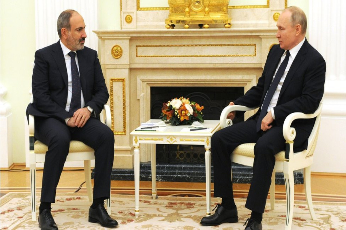 Vladimir Putin, Russian President and Nikol Pashinyan, Armenian Prime Minister