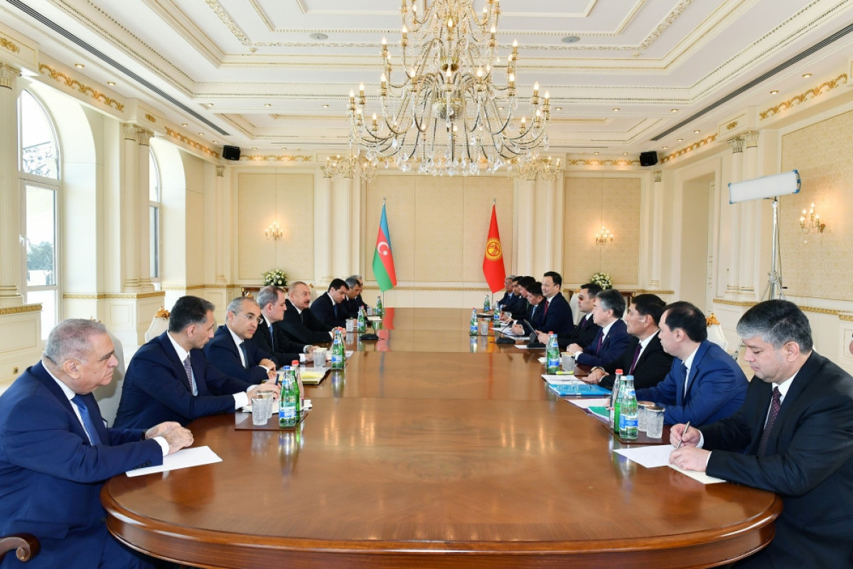President Ilham Aliyev met with President of the Kyrgyz Republic Sadyr Japarov i