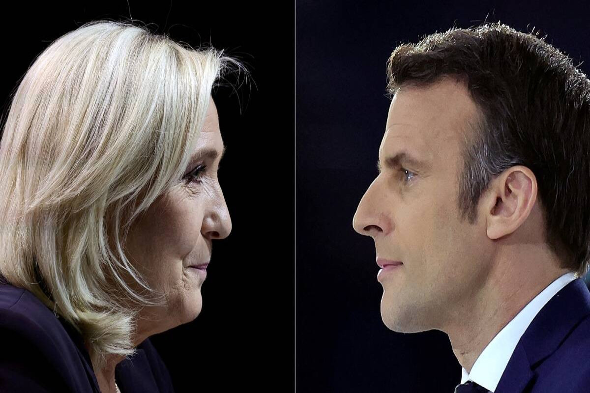 Marine Le Pen and Emmanuel Macron