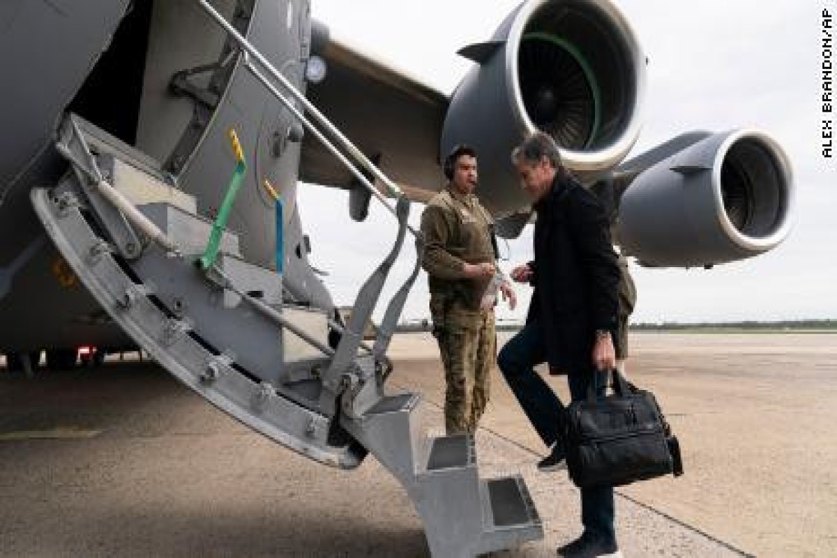 Blinken says US will return diplomats to Ukraine during meeting in Kyiv, official says