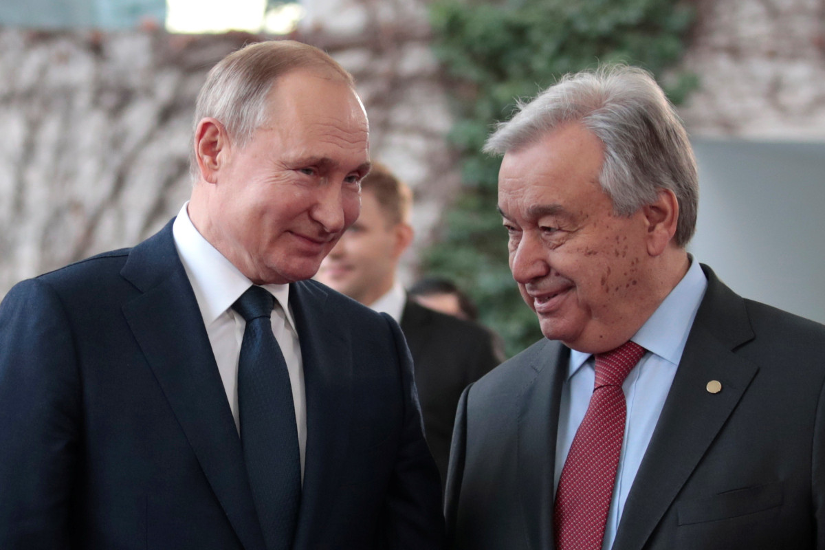 UN chief Guterres to meet Russia's Putin today