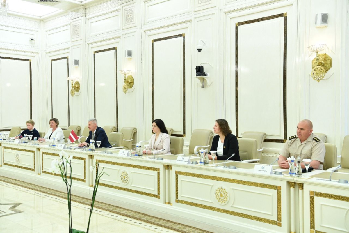 Chair of Milli Majlis Sahiba Gafarova Meets Latvia’s DPM
