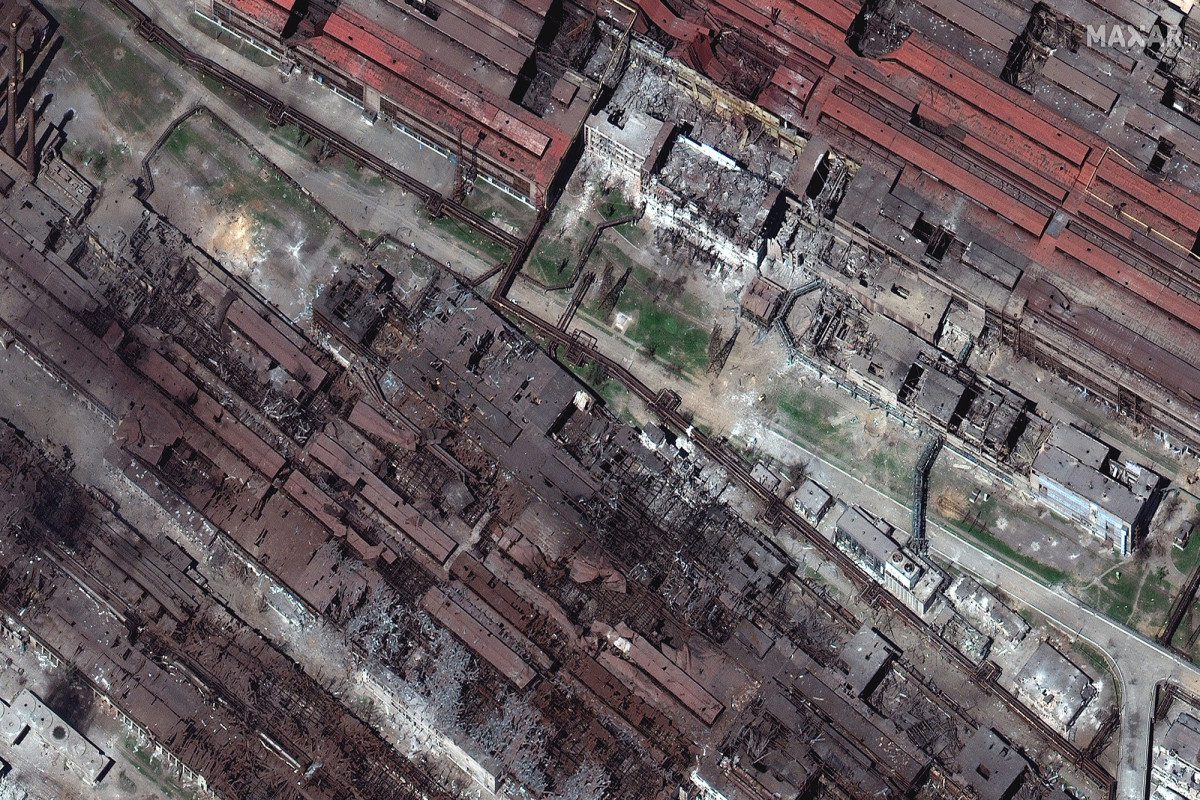 Azovstal steel plant in Mariupol has been significantly destroyed by Russian strikes
