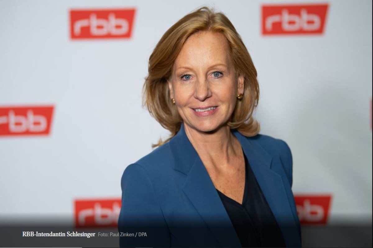 The director of the Berlin-Brandenburg radio station RBB, Patricia Schlesinger