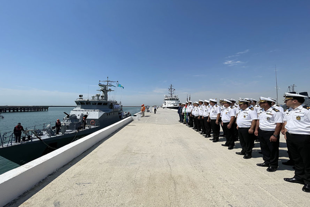 Kazakh warships arrived in Azerbaijan-PHOTO 