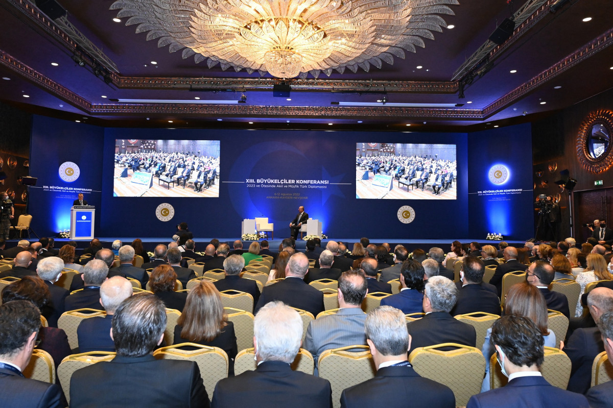Azerbaijani MFA released information about Jeyhun Bayramov's speech at the 13th Ambassadors' Conference in Ankara
