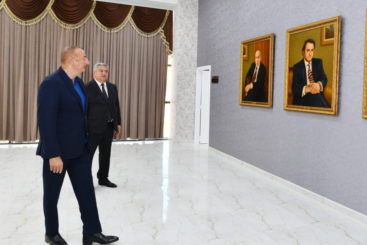 President Ilham Aliyev attended opening of Young Artists Center and Museum of State Symbols in Aghsu