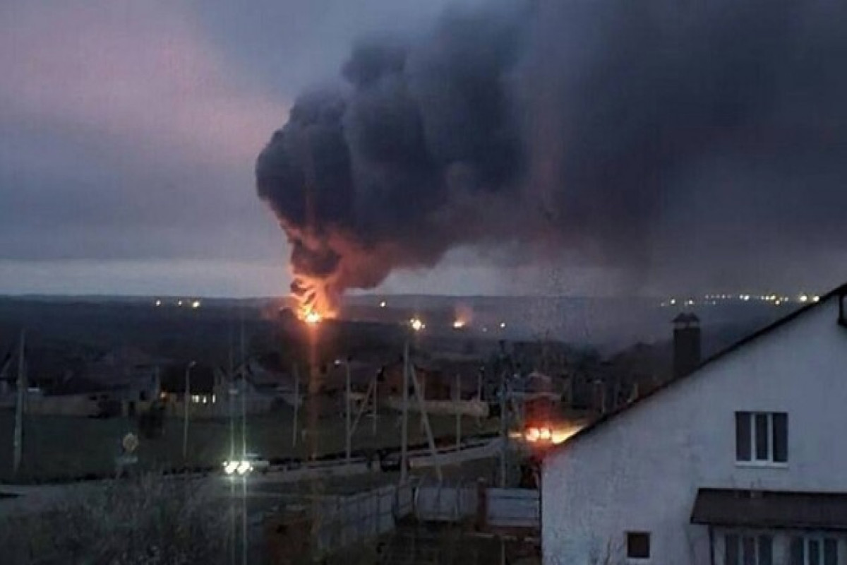 Russian villagers evacuate after ammunition base fire near Ukraine border, official says-VIDEO 