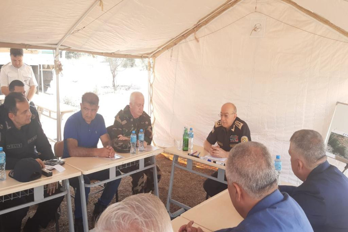 Azerbaijan's Minister of Emergency Situations Kamaladdin Heydarov held a special meeting in Shabran regarding forest fires