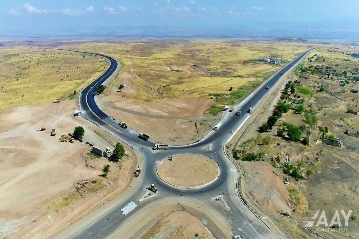 20 km section of Shukurbeyli-Jabrayil-Hadrut highway asphalted