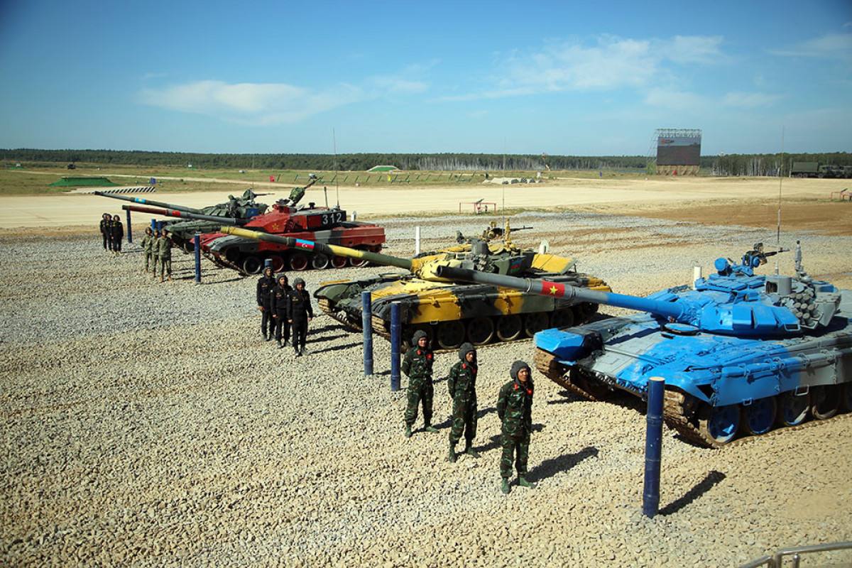 Azerbaijani MoD: Semifinal stage of the "Tank Biathlon" contest was held-PHOTO 